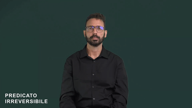 Predicato irreversibile